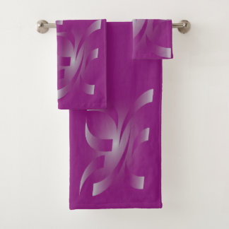 Conjunto De Toalhas Fitas magentas