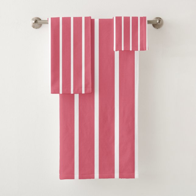 Conjunto De Toalhas Fitas Rosa (Insitu)