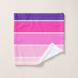 Conjunto De Toalhas Fitas rosadas roxas colorido