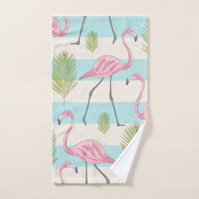 Conjunto De Toalhas Flamingo Bath Towel Set (Toalha de mão)