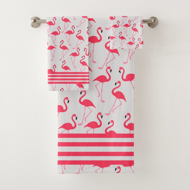 Conjunto De Toalhas Flamingos (Insitu)