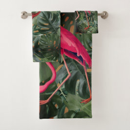 Conjunto De Toalhas Flamingos