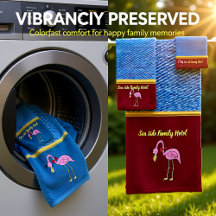 Flamingos cor-de-rosa romântica com textura denim