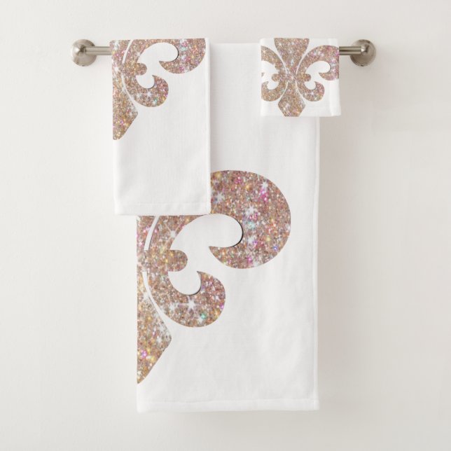 Conjunto De Toalhas Fleur De Lis Bathroom Sprakle (Insitu)