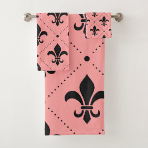 Conjunto De Toalhas Fleur De Lis Pattern