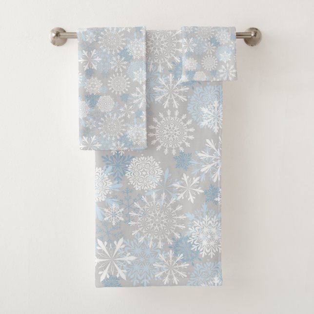 Conjunto De Toalhas Flocos de neve do inverno (Insitu)