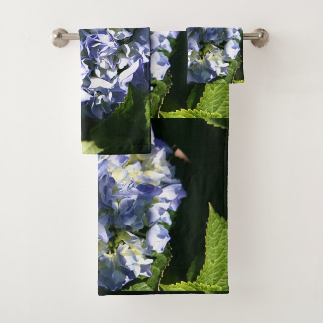 Conjunto De Toalhas Flor Azul-claro (Insitu)