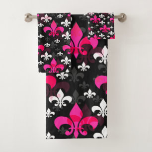 Conjunto De Toalhas Flor Branca Rosa De Lis