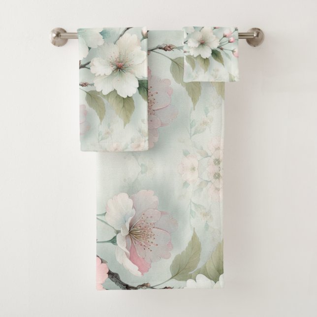 Conjunto De Toalhas Flor de Cerejeira (Insitu)