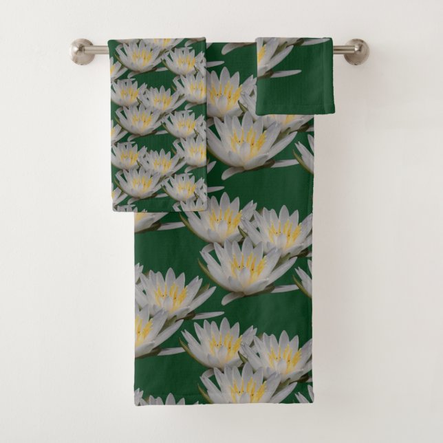 Conjunto De Toalhas Flor de Lily de Água Lotus  (Insitu)