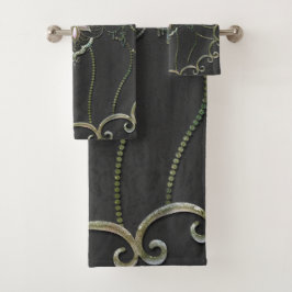 Conjunto De Toalhas Flor elegante e espantosa de lótus.