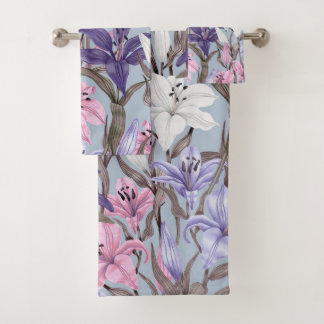 Conjunto De Toalhas Flor floral decorativo floral de Elegante