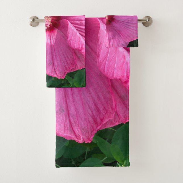 Conjunto De Toalhas Flor Hibiscus (Insitu)