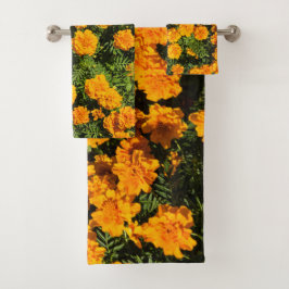 Conjunto De Toalhas Flor Marigold Blossom