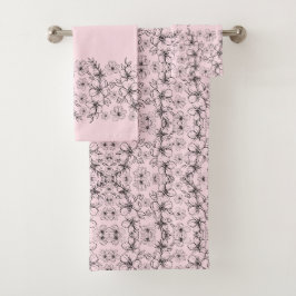 CONJUNTO DE TOALHAS FLOR PINK