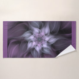 Conjunto De Toalhas Flor roxa do Fractal