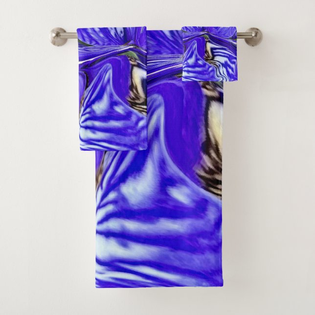 Conjunto De Toalhas Flor Roxo-Íris (Insitu)