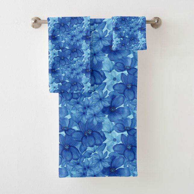 Conjunto de Toalhas Florais Vibrantes de Aquarela  (Insitu)
