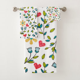 Conjunto De Toalhas Floral