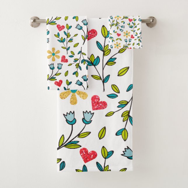 Conjunto De Toalhas Floral (Insitu)