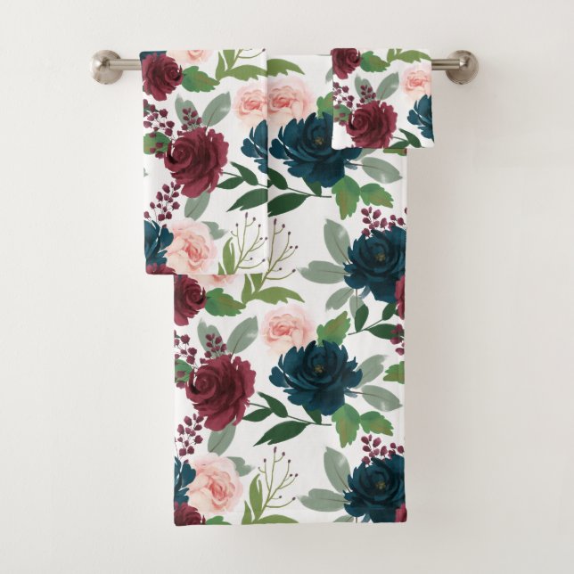 Conjunto De Toalhas Floral boêmio  (Insitu)
