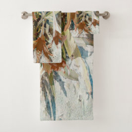 Conjunto De Toalhas Floral Exótico