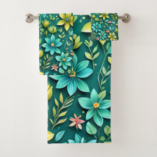 Conjunto De Toalhas Floral Harmony