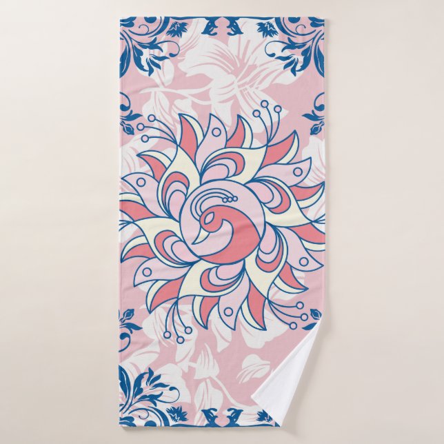 Conjunto De Toalhas Floral Rangoli Design, Bright Life (Toalha de Banho)