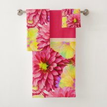 Floral Rosa e Amarelo