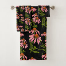 floral rosa e preto