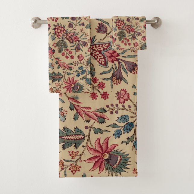 Conjunto De Toalhas Floral Tapeçaria Arte Flor (Insitu)