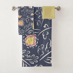 Conjunto De Toalhas Floral Whirlwind