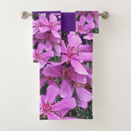 CONJUNTO DE TOALHAS FLORES