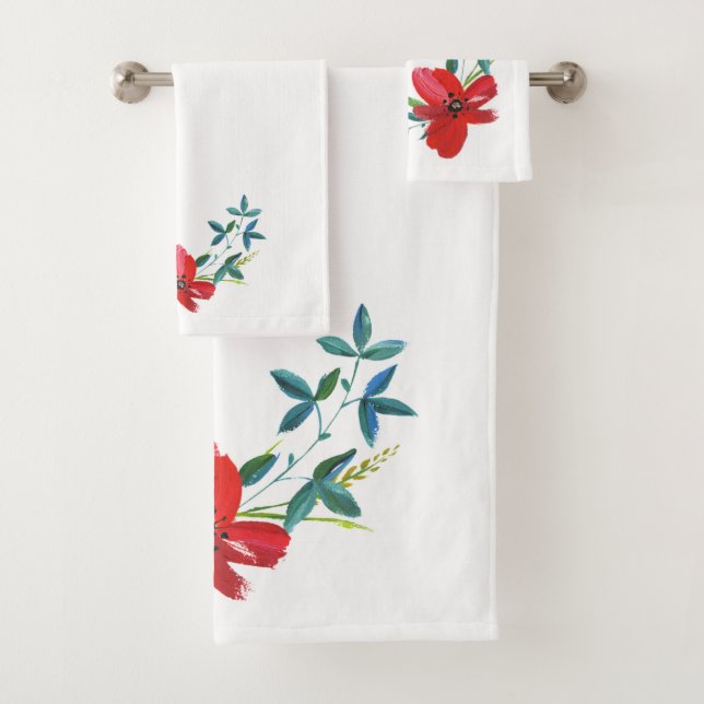 Conjunto De Toalhas Flores (Insitu)