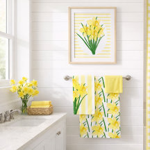 Flores Amarelas de Narcisos na Primavera