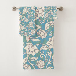 Conjunto De Toalhas Flores amarelas e azuis