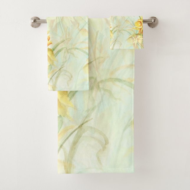 Conjunto De Toalhas Flores amarelas selvagens (Insitu)