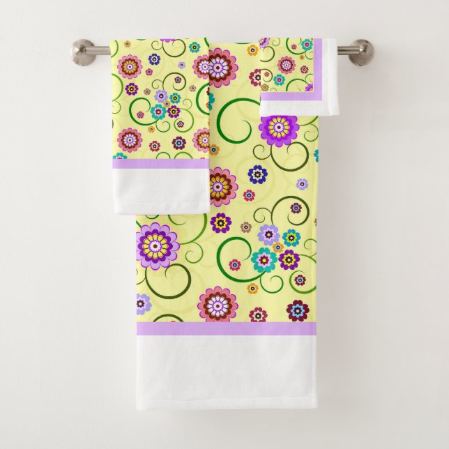 Conjunto De Toalhas Flores Caprichosas (Insitu)
