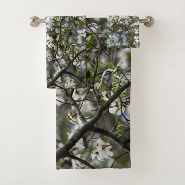 Conjunto De Toalhas Flores da flor do Dogwood (Insitu)