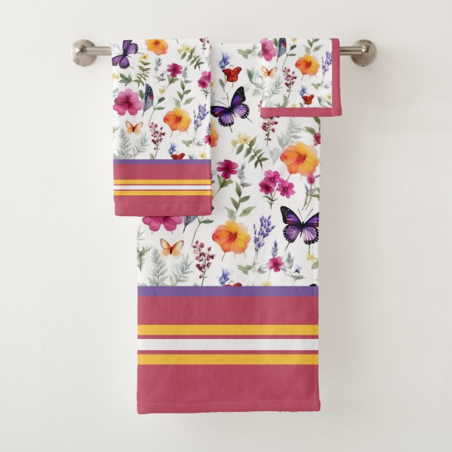 Conjunto De Toalhas Flores da Primavera (Insitu)