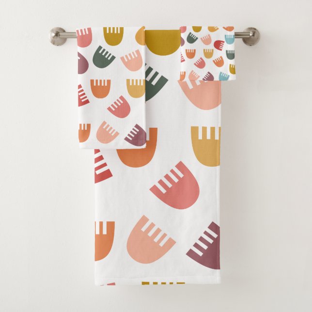 Conjunto De Toalhas Flores de Boho Mistas (Insitu)