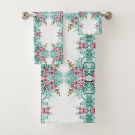 Conjunto De Toalhas Flores de Estilos Clássicos