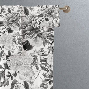Conjunto De Toalhas Flores De Jardim Botânico Vintage