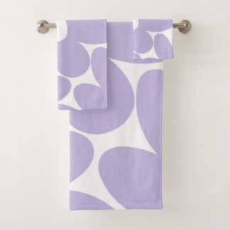 Conjunto De Toalhas Flores de margarida retrô na Lavanda #1 #floral #a