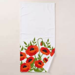 Conjunto De Toalhas Flores de Papoila