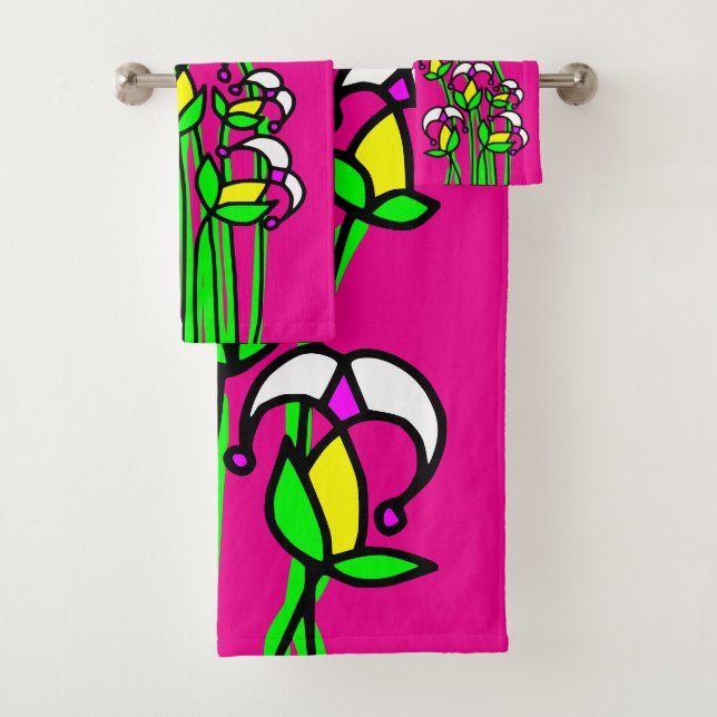 Conjunto De Toalhas Flores de primavera Whimsical 41 (Insitu)