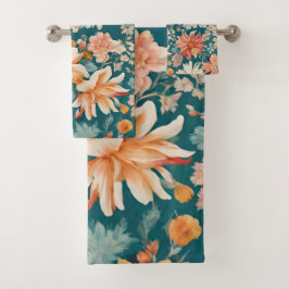 Conjunto De Toalhas Flores Delicadas Incríveis