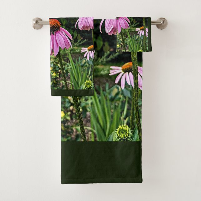 CONJUNTO DE TOALHAS FLORES E BORRACHAS (Insitu)