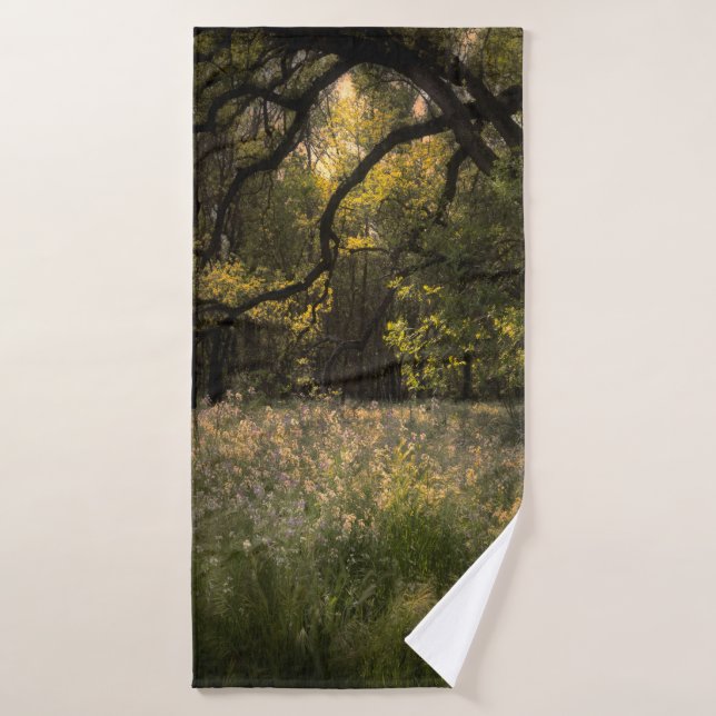 Conjunto De Toalhas Flores Florais Rústicas Românticas Floresta Encant (Toalha de Banho)