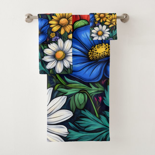 Conjunto De Toalhas Flores Natureza Floral Amor (Insitu)